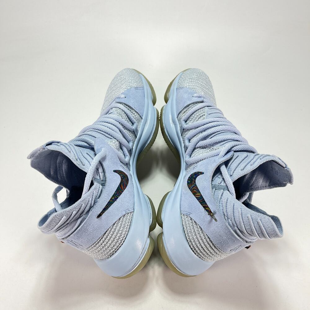 Nike KD 10 Anniversary Faint Blue Lace Up Basketball Shoes 897817-900 Mens Sz 10 - Picture 5 of 11